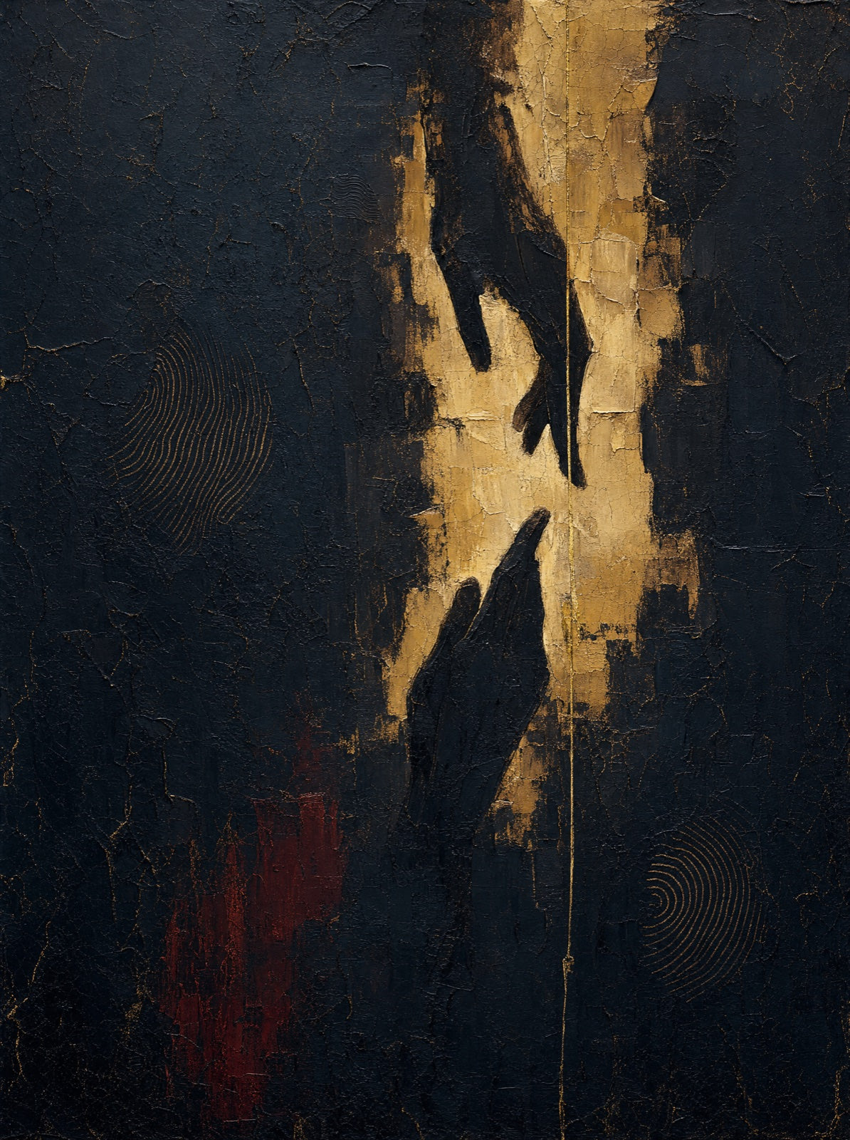 Hands — Dermal ridges, textured fine-art canvas by Eternal Fenix
