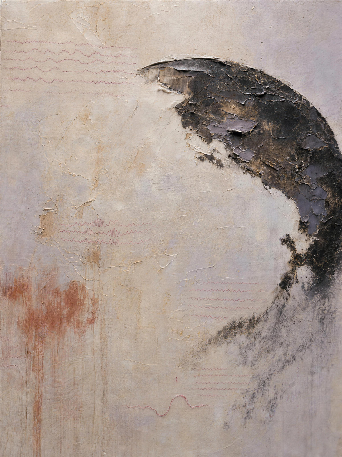 Earth — Light palette, 18 x 24 in float framed canvas