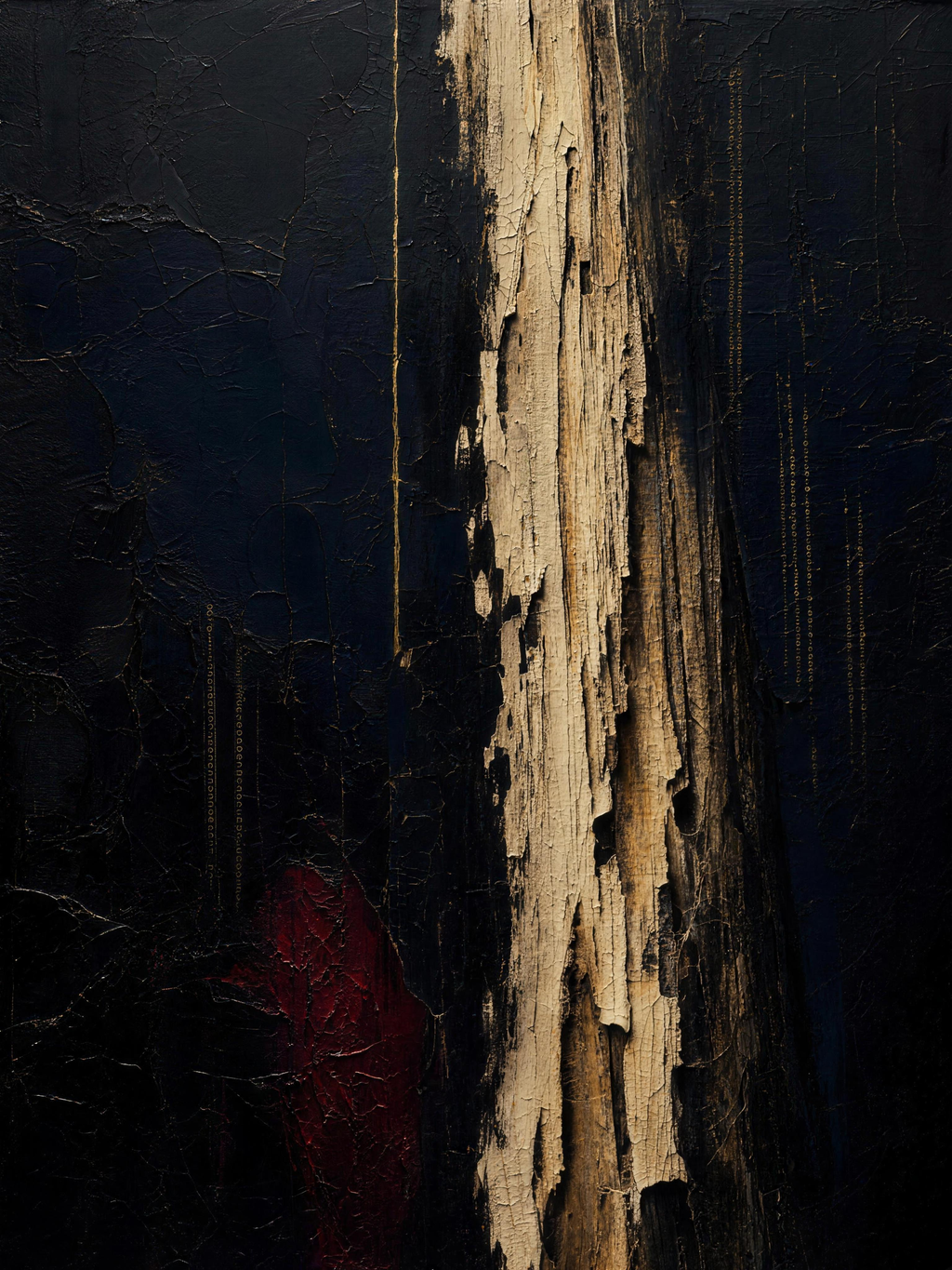 Redwood, dark palette — xylem vessels