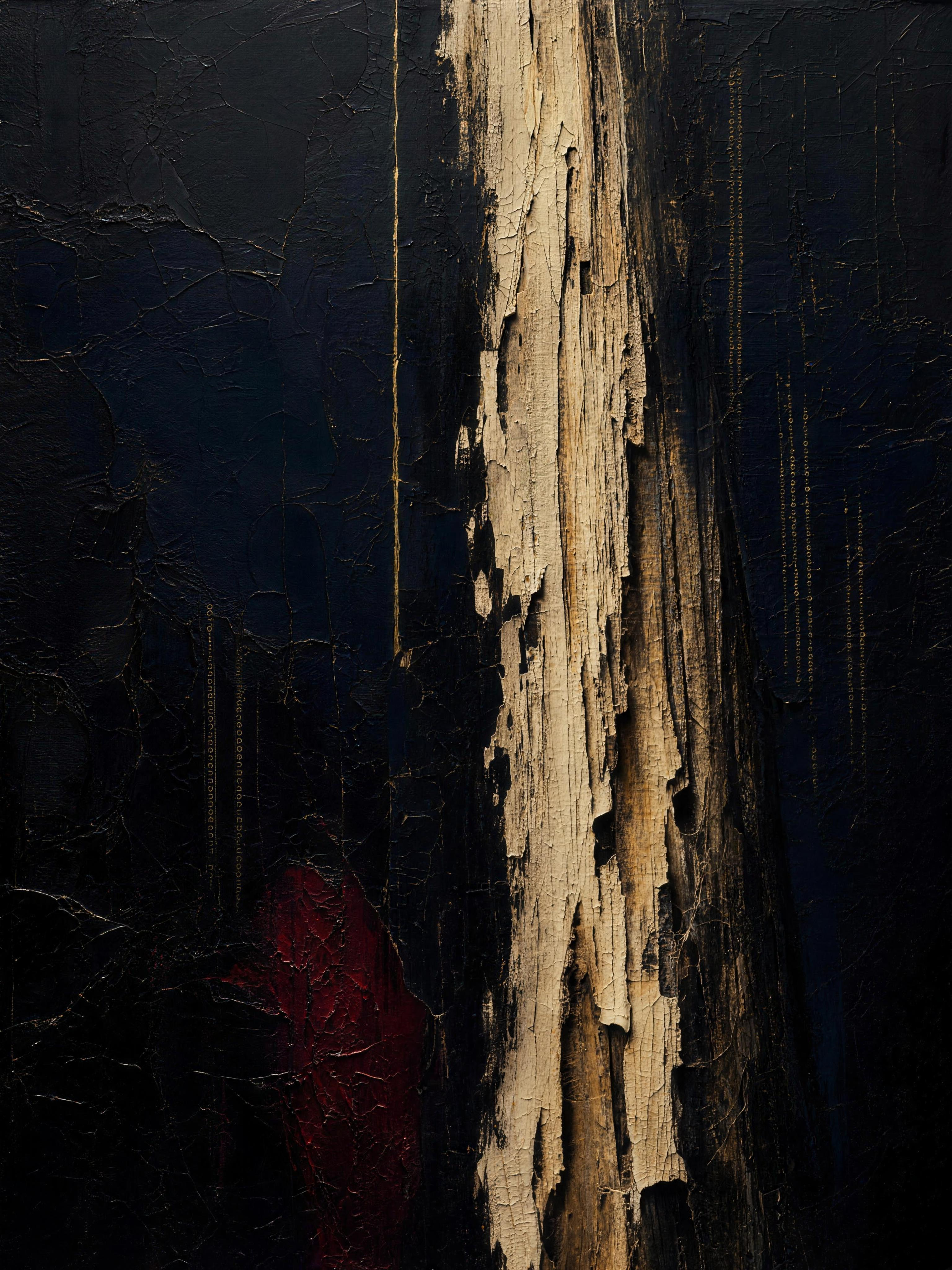 Redwood, dark palette — xylem vessels