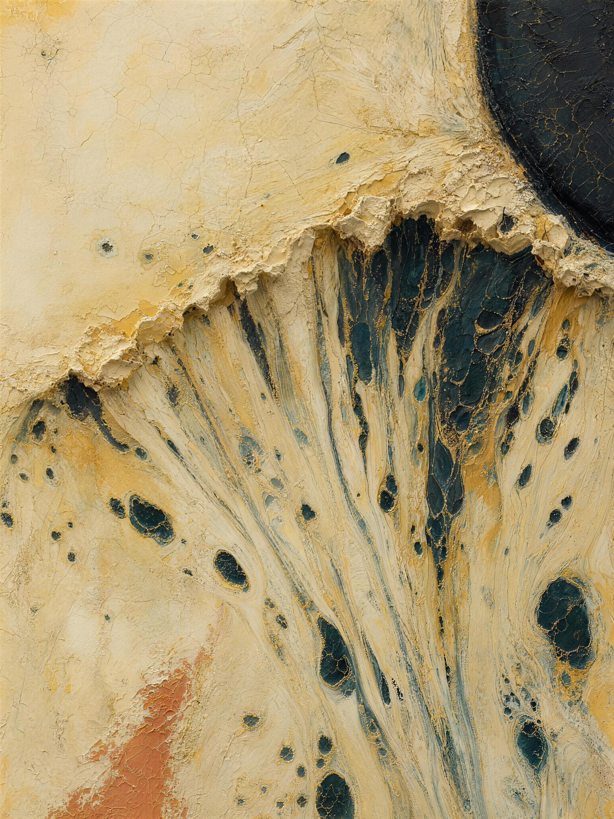 Iris Crypts — Light palette, 18 x 24 in float framed canvas