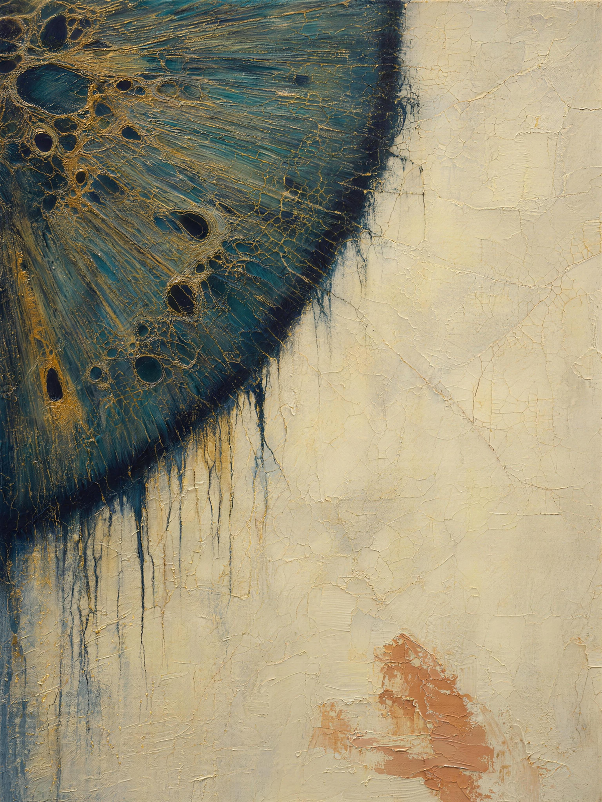 Iris Limbus — Light palette, 18 x 24 in float framed canvas