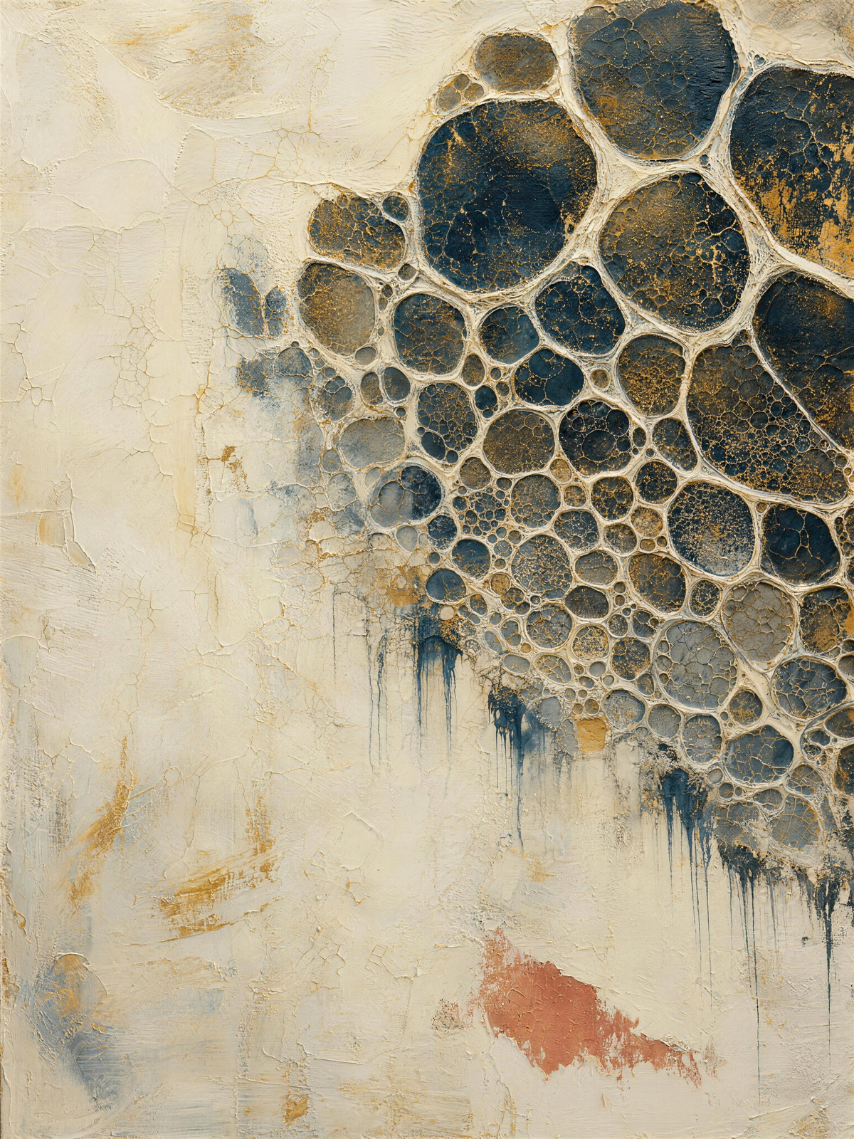Muscles II — Light palette, 18 x 24 in float framed canvas
