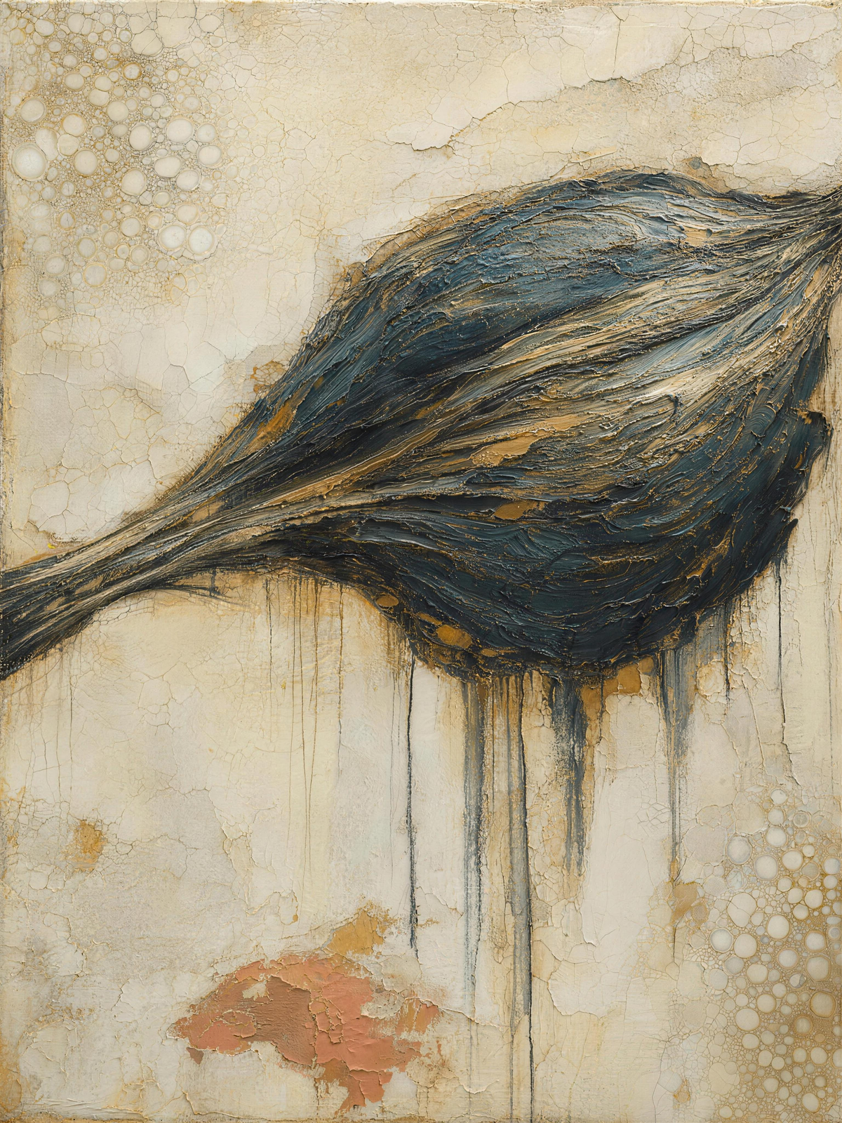 Muscles IV — Light palette, 18 x 24 in float framed canvas