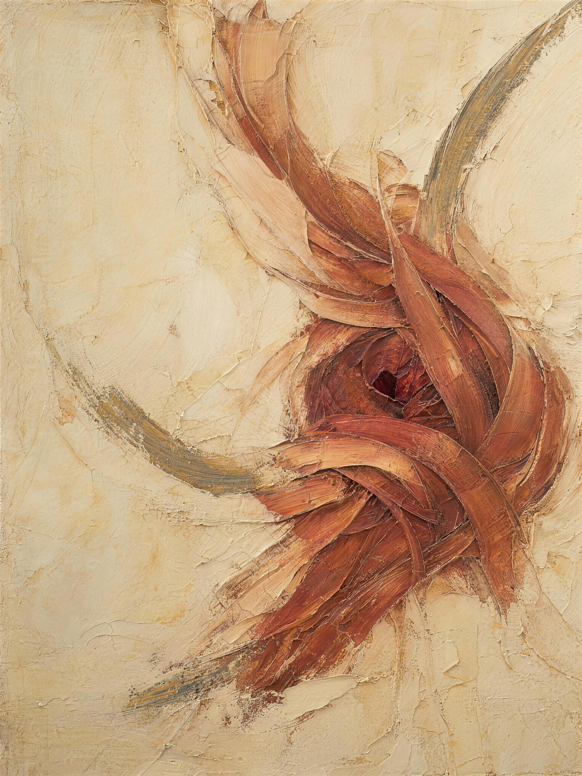 Muscles — Light palette, 18 x 24 in float framed canvas