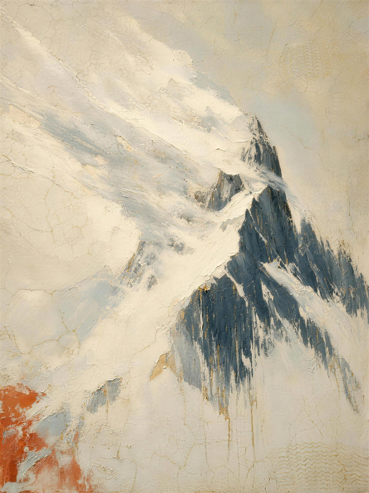 Mountain IV — Light palette, textured fine-art canvas by Eternal Fenix