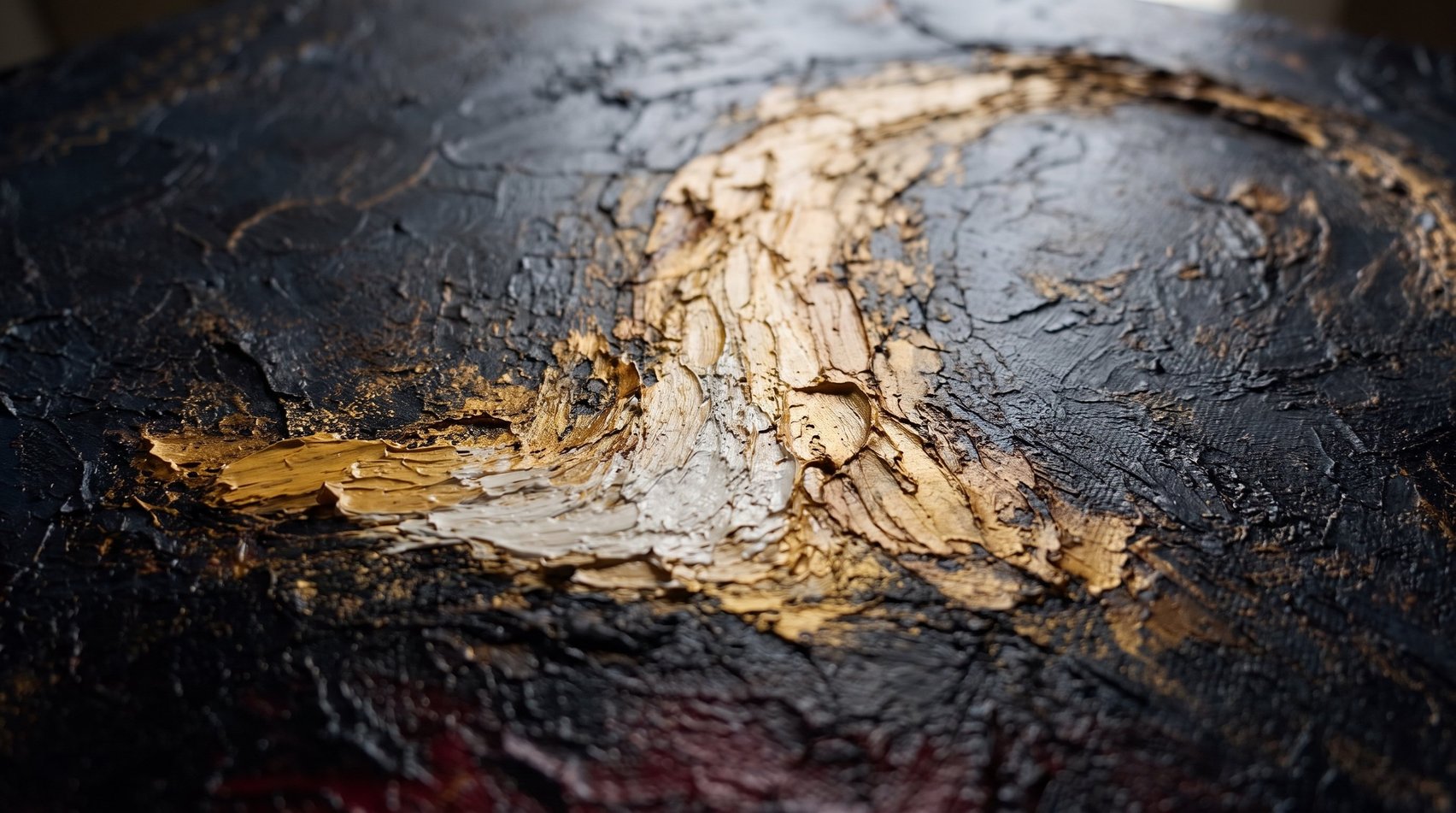 Edge — Painted around the stretcher
