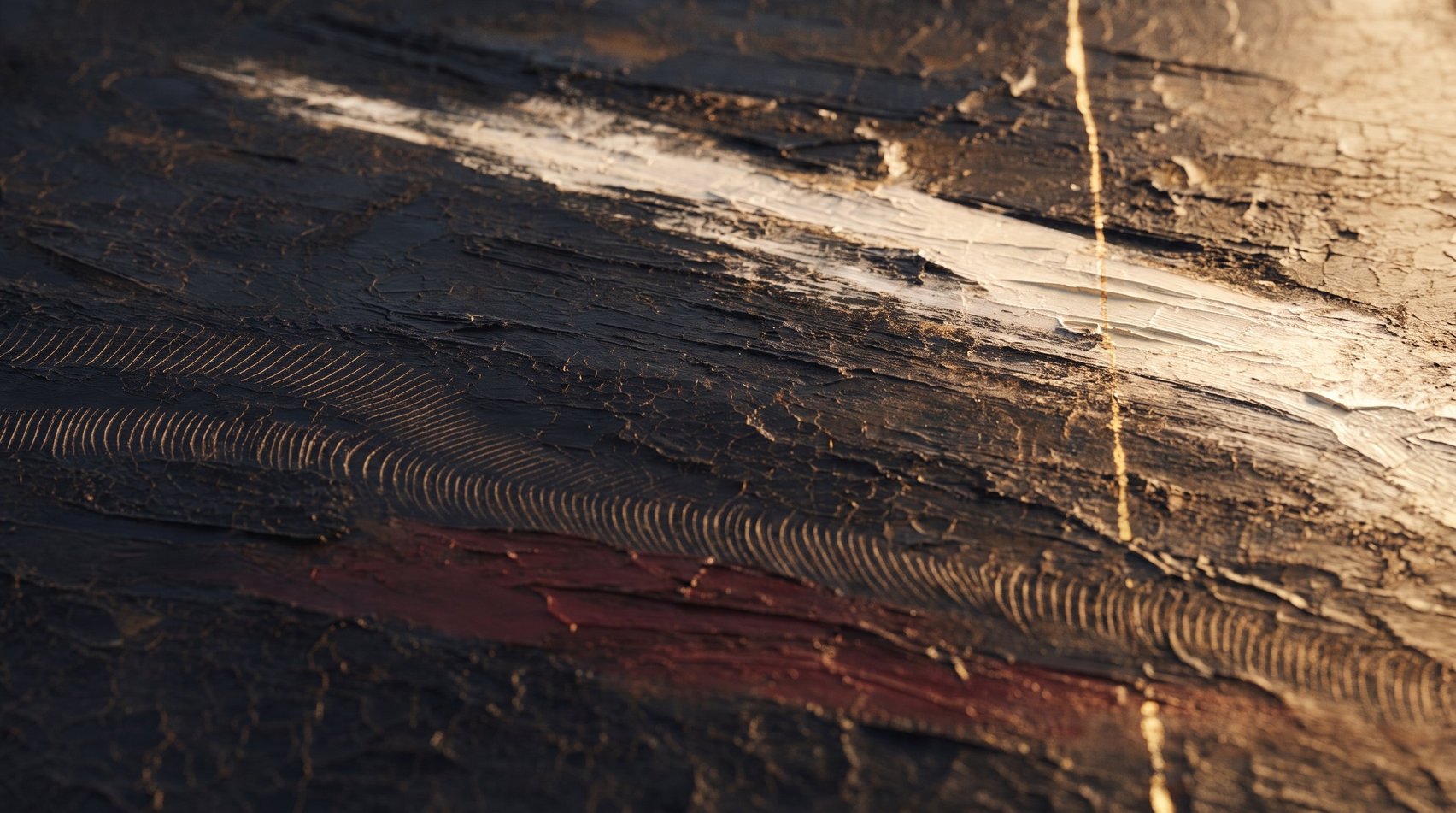 Fracture — Cracked impasto